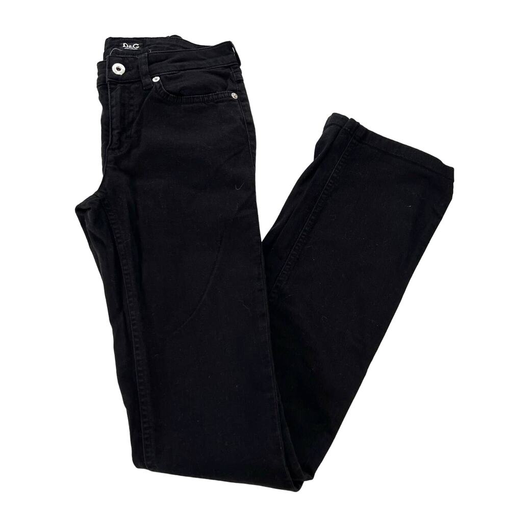 D&G Dolce & Gabbana Slimmy women’s black slim jeans pantd - Picture 2 of 10